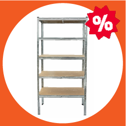 PROMO 35% de remise sur les étagères en bois et métal