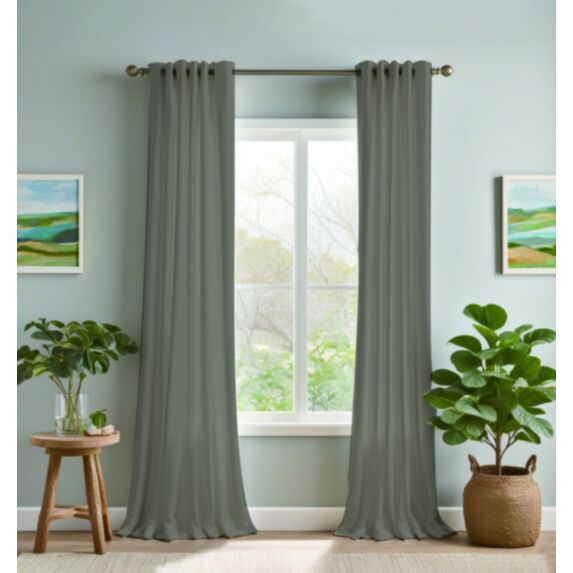 Rideau occultant 140 x 280 cm marron taupe - MAISON BONHEUR