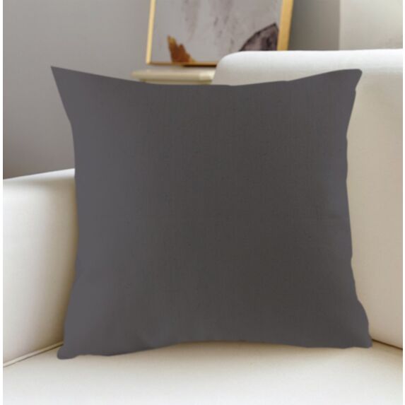 Coussin Oxford 40 x 40 cm gris anthracite - MAISON BONHEUR