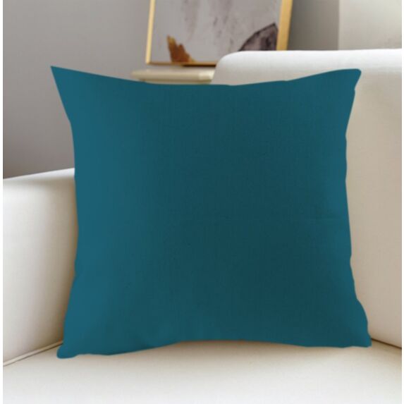 Coussin Oxford 60 x 60 cm bleu canard - MAISON BONHEUR