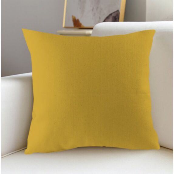 Coussin Oxford 60 x 60 cm moutarde - MAISON BONHEUR