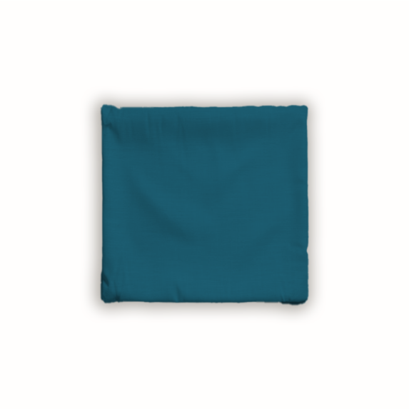 Housse de coussin Oxford 40 x 40 cm bleu canard - MAISON BONHEUR