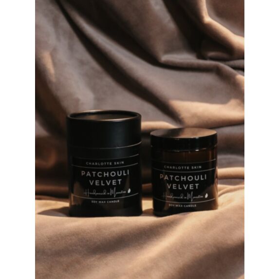 Bougie cire de soja pot en verre Patchouli Velvet 200 g - CHARLOTTE SKIN
