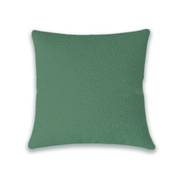 Coussin velours uni 40 x 40 cm vert d'eau - MAISON BONHEUR 