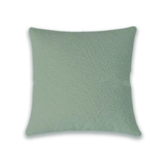 Coussin velours uni 40 x 40 cm jacquard gris - MAISON BONHEUR 