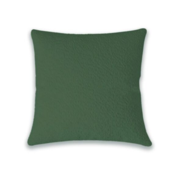 Coussin velours uni 40 x 40 cm vert clair - MAISON BONHEUR 