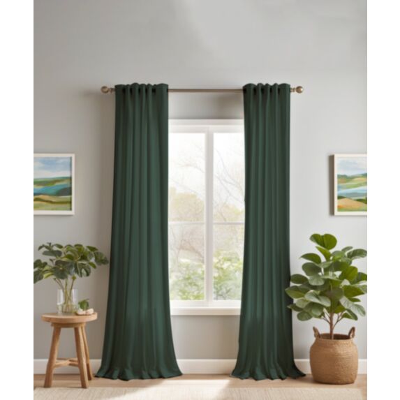 Rideau velours uni 140 x 240 cm vert d'eau - MAISON BONHEUR 