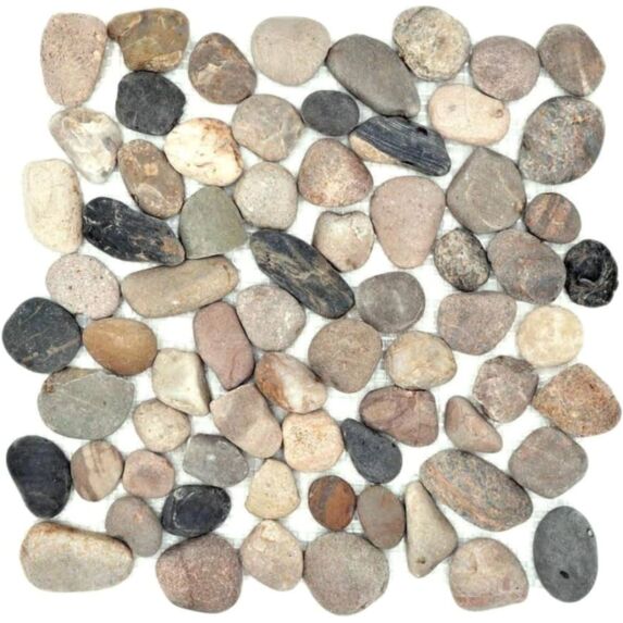 Galets mixtes 4-6 cm blanc/marron 10 kg