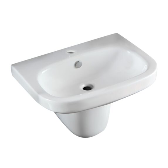 Lavabo avec semi-colonne - 600 x 450 x 405 mm