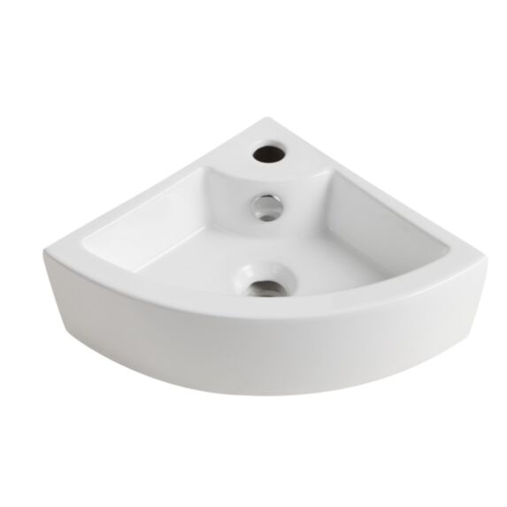 Vasque murale d'angle - 435 x 310 x 125 mm 