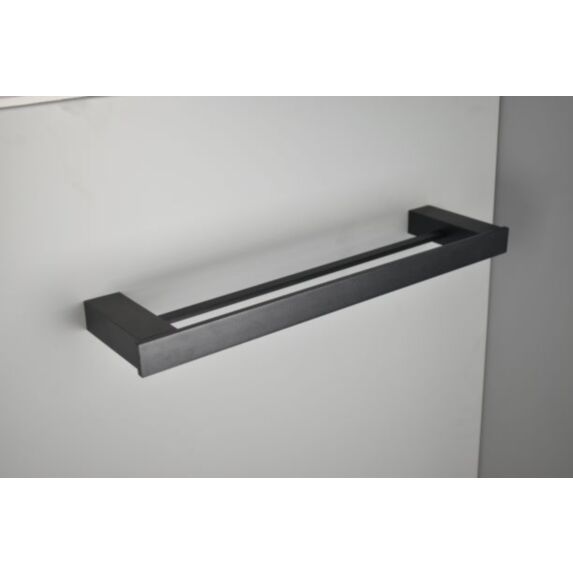 Porte-serviettes en aluminium noir mat 66 x 32 x 39 cm