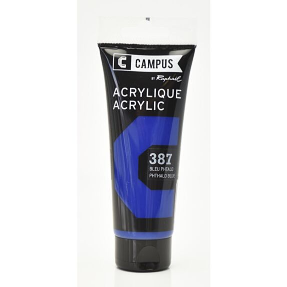 Tube acrylique fine 100 mL bleu phtalo - RAPHAËL LOISIRS