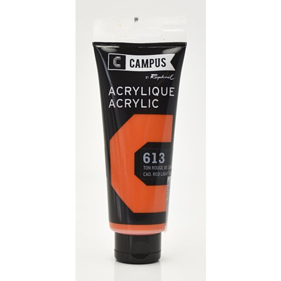 Tube acrylique fine 100 mL ton rouge de cadmium clair - RAPHAËL LOISIRS