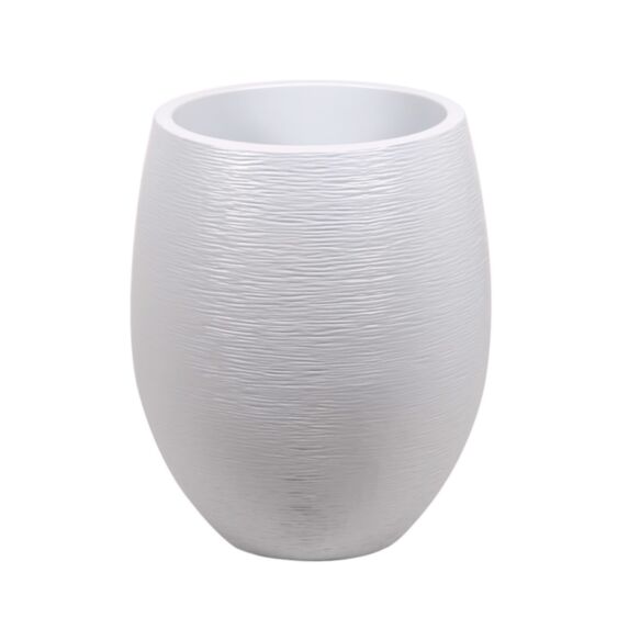 Pot Egg Graphit Ø50 x 60 cm 53 L blanc cérusé - EDA