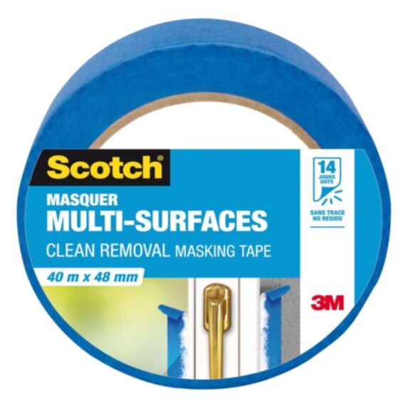 Adhésif de masquage 41 m x 48 mm bleu - SCOTCH