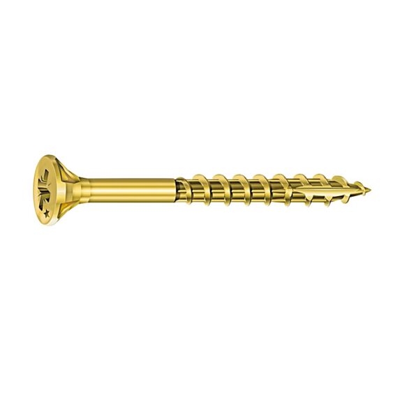 Vis Rocket x10 tête fraisée pozi bichromaté 5 x 60 mm - ROCKET