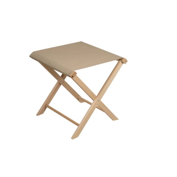 Tabouret pliant Monte Carlo taupe F100 - JARDIN PRIVE