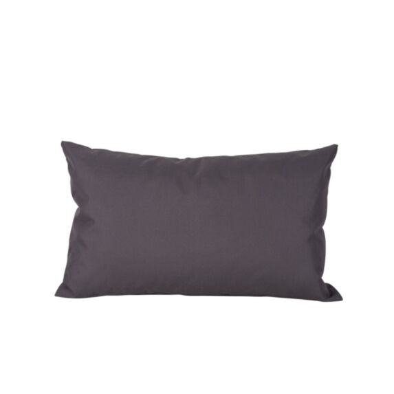 Coussin déco déhoussable Monte Carlo 50 x 30 cm ardoise - JARDIN PRIVE