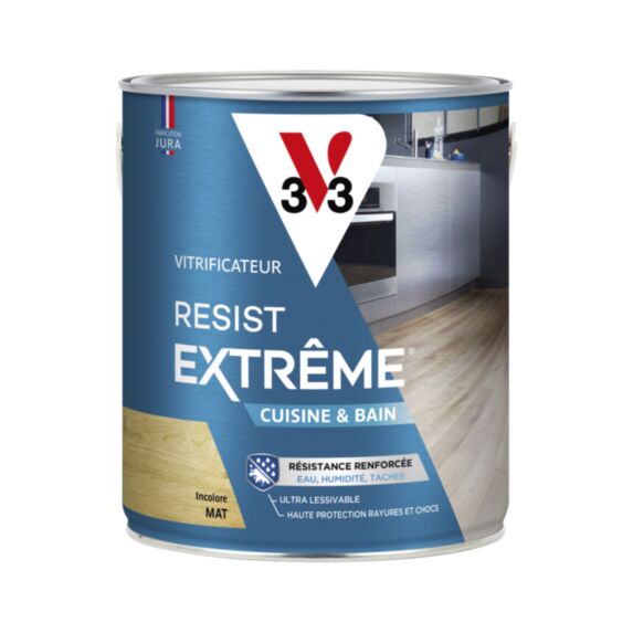 Vitrificateur cuisine & bains mat incolore 2,5 L - V33