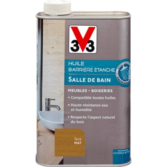 Huile barrière étanche teck 0,5 L - V33