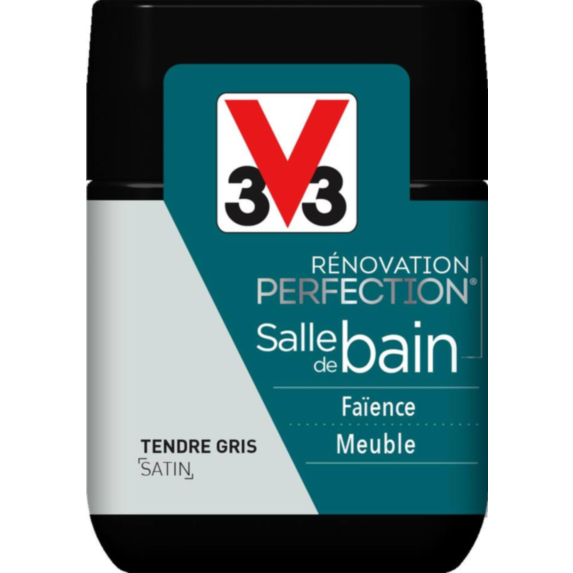 Testeur rénovation salle de bain tendre gris satin 75ml - V33