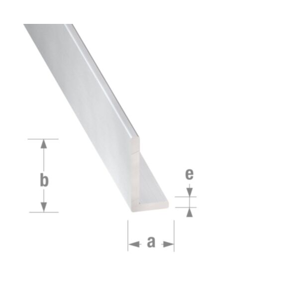 Cornière alu anodisé incolore 25 x 15 x 1,5 mm 2m - CQFD