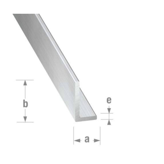 Cornière alu brut 20 x 10 x 1,5 mm 2m - CQFD