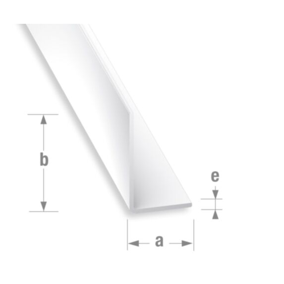 Cornière inégale PVC blanc 15 x 25 mm 2m - CQFD