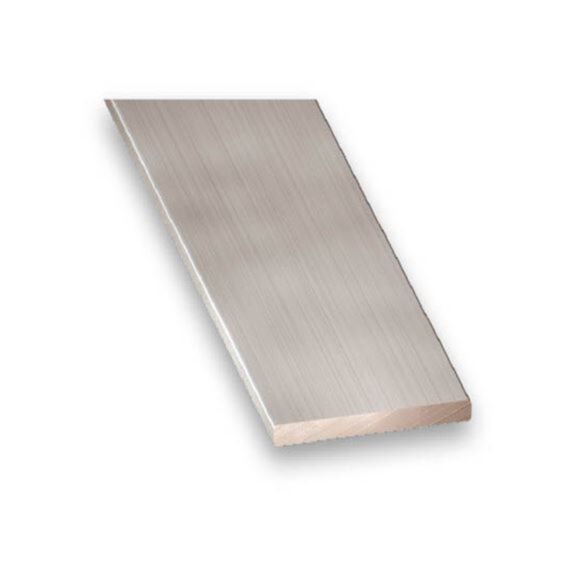 Plat alu anodisé inox 20x2-1m - CQFD