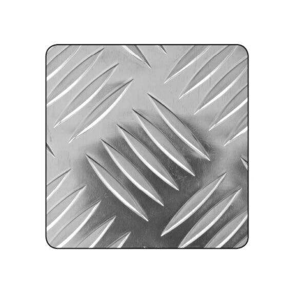 Tôle alu damier brut 1000 x 300 mm - CQFD