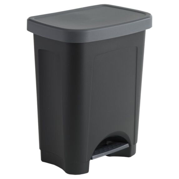 Poubelle de cuisine Step Bin 25 L noir - SUNDIS