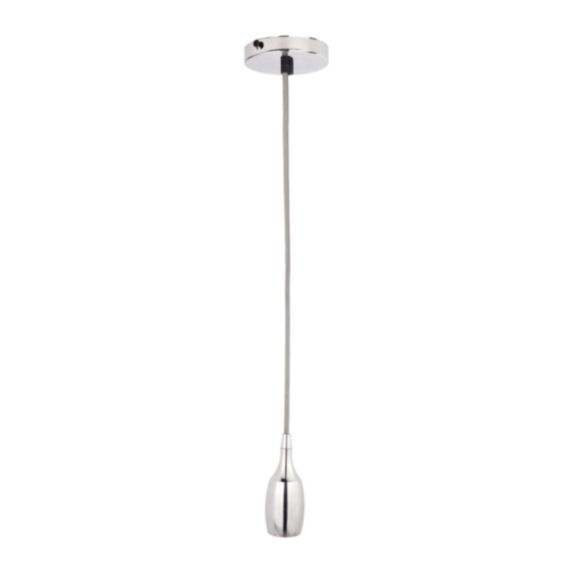 Suspension cordon électrique chic H100 cm métal argenté - OSTARIA