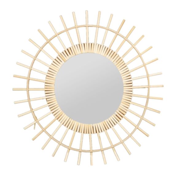 Miroir Soleil rotin PM Ø54 cm - OSTARIA