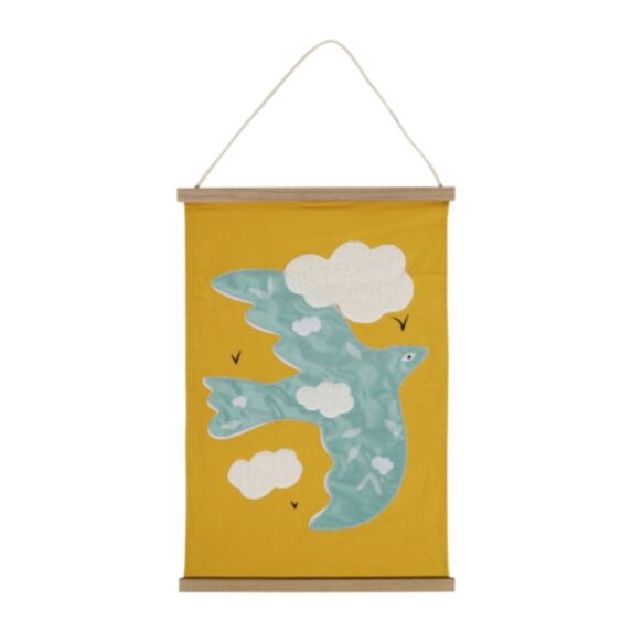 Kakémono Animaux 40 x 60 cm orange/bleu 2 assortis - OSTARIA