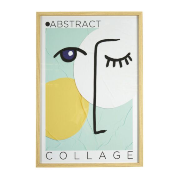Affiche encadrée Visage 47 x 62 cm 2 assortis - OSTARIA