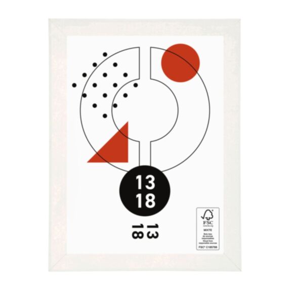 Cadre photo Paola blanc 13 x 18 cm - OSTARIA