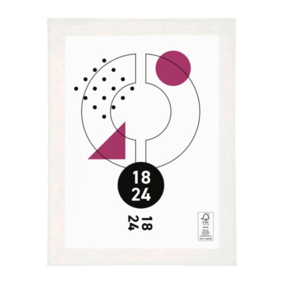 Cadre photo Paola blanc 18 x 24 cm - OSTARIA