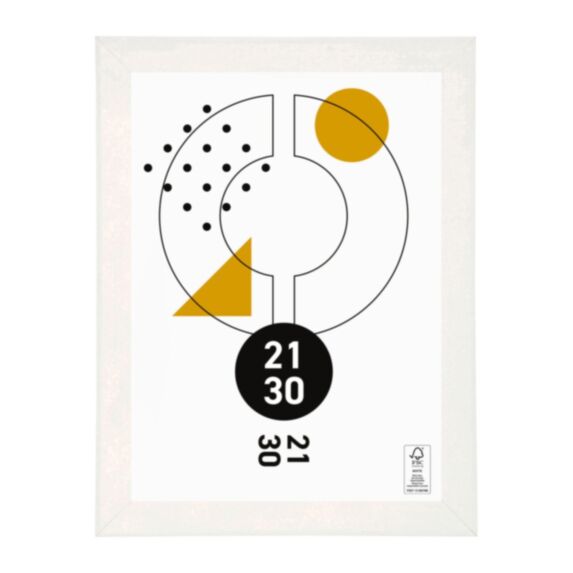 Cadre photo Paola blanc 21 x 30 cm - OSTARIA