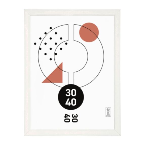 Cadre photo Paola blanc 30 x 40 cm - OSTARIA