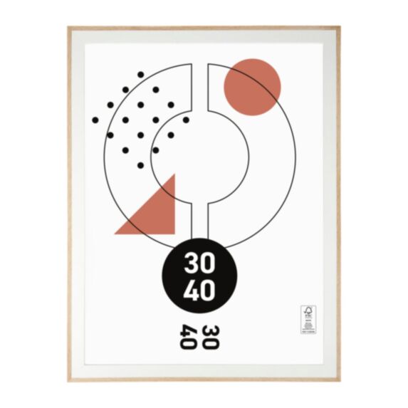 Cadre photo Noah bois/blanc 30 x 40 cm - OSTARIA