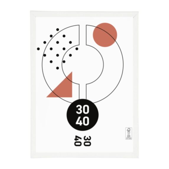 Cadre photo Marco clip blanc 30 x 40 cm PVC - OSTARIA
