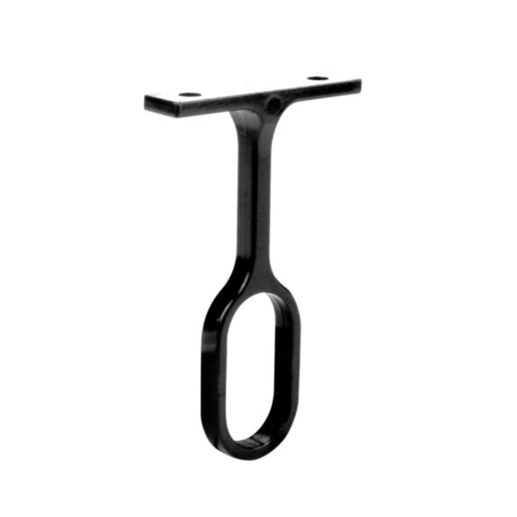 Support penderie milieu fixe 30X15 noir