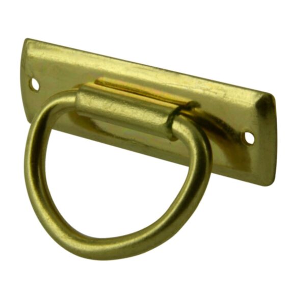 Poignée de coffret 30x18mm acier laitonné