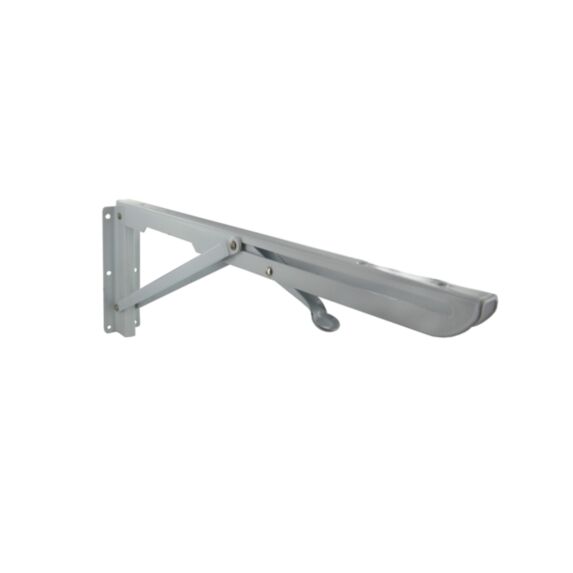 Equerre rabatable acier blanc 400 x 140 mm - CIME