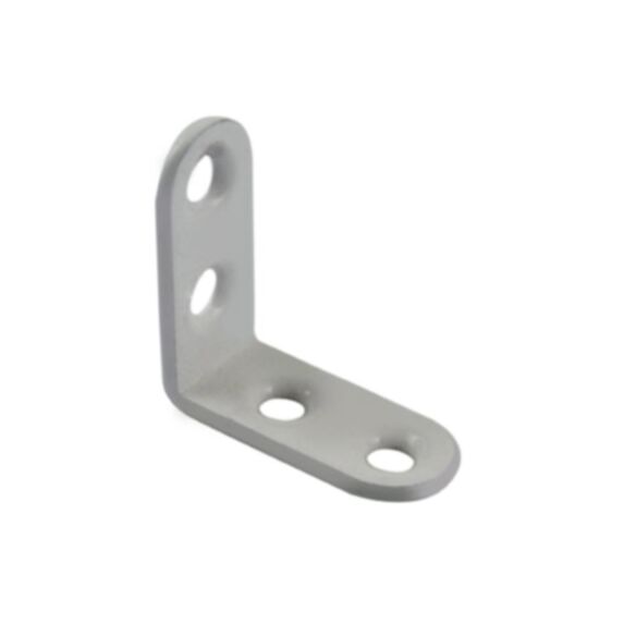 Equerre d'assemblage 30x30mm acier époxy blanc