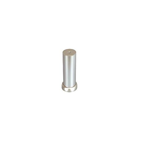 Pied cylindre d38 haut 120 reglable plastique gris alu