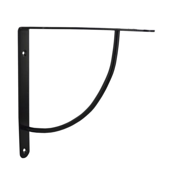 Equerre bibop acier époxy 180 x 180 mm noir brillant - CIME
