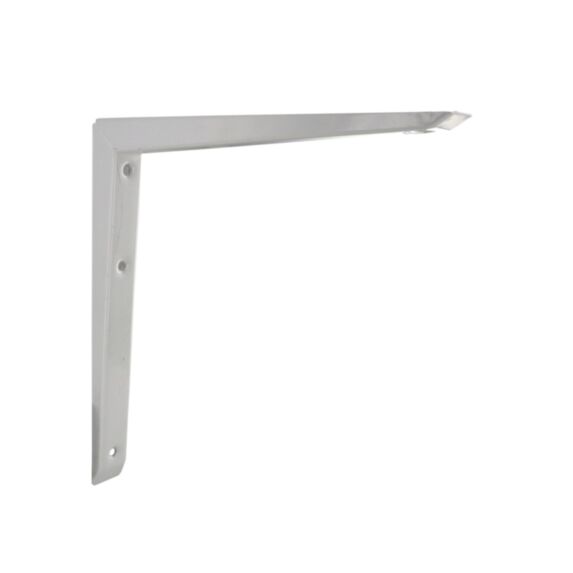 Equerre renforcée acier époxy 250 x 250 mm blanc - CIME