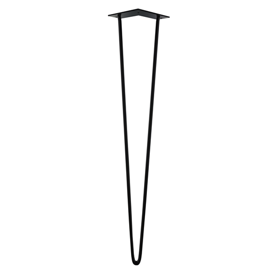 Pied de meuble filaire Ø10 x H710 mm acier noir - CIME
