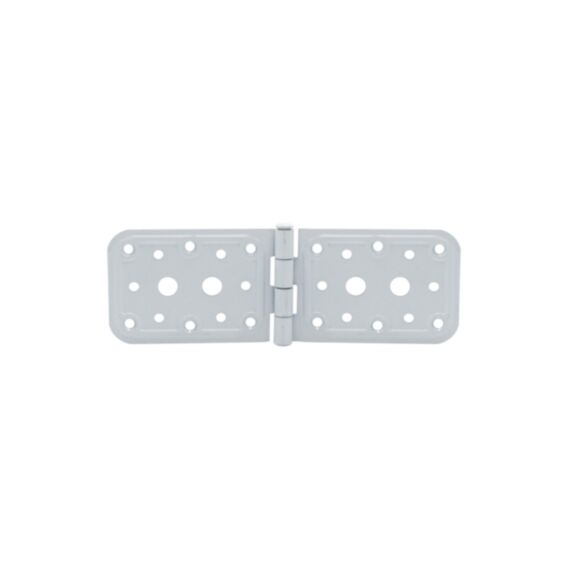 Charnière large 65x200x2.2 acier époxy blanc